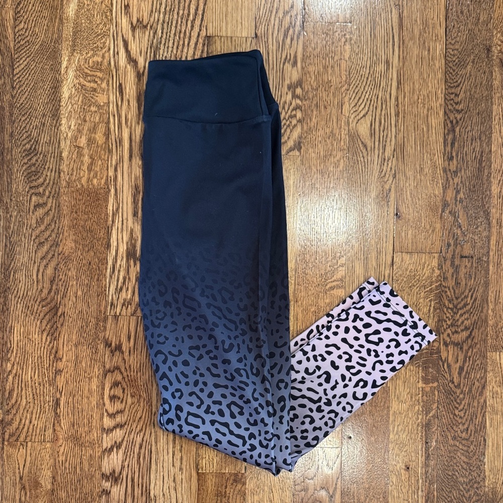 Zara Girls Leopard Print Leggings Size 9